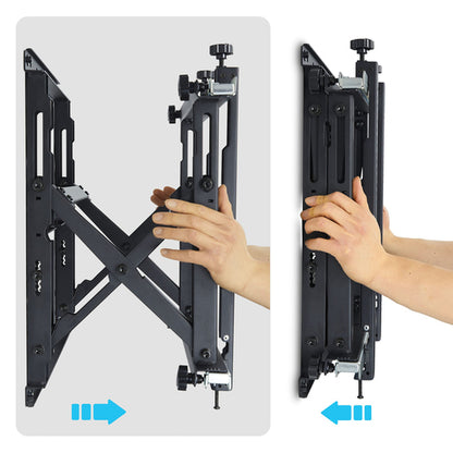 StarTech.com Video Wall TV Mount for up to 70-inch and 154lb (70kg) Displays, Landscape/Portrait Orientation, Bracket with Kickstand Design, Six-Point Adjustments