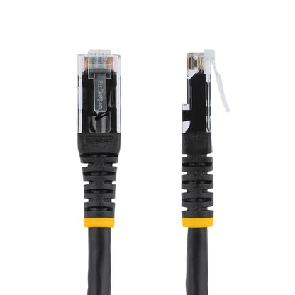 StarTech.com 100ft CAT6 Ethernet Cable - Black CAT 6 Gigabit Ethernet Wire -250MHz 100W PoE RJ45 UTP Molded Network/Patch Cord w/Strain Relief/ Individually Tested