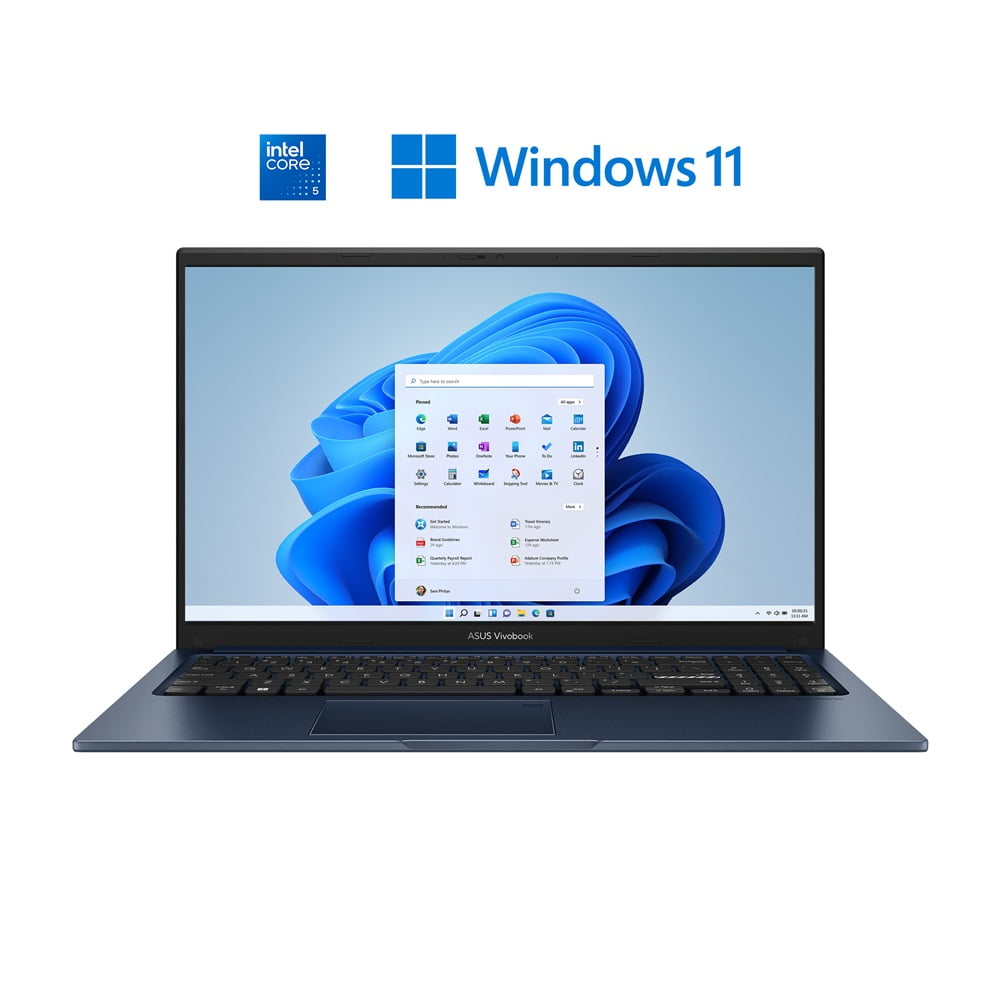 Asus Vivobook 15 Laptop, 15.6" Fhd (1920 X 1080) Display, Intel Core 5-120u Cpu, Intel Graphics, 8 Gb Ram, 512 Gb Ssd, Wi-Fi 6, Fingerprint, Windows