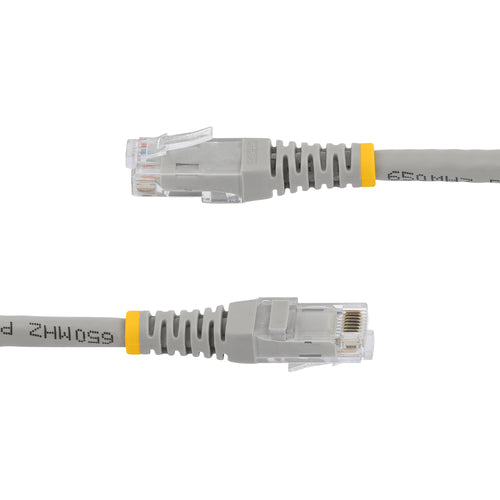 StarTech.com 50ft CAT6 Ethernet Cable - Gray CAT 6 Gigabit Ethernet Wire -250MHz 100W PoE RJ45 UTP Molded Network/Patch Cord w/Strain Relief/ Individually Tested