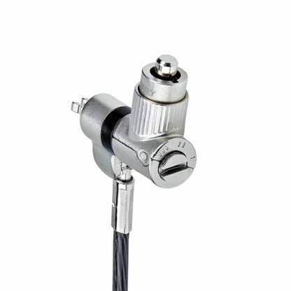 StarTech.com 3-in-1 Universal Laptop Lock 6.6ft (2m), Master Keyed Locking Cable, Compatible w/Noble Wedge®/Nano/K-Slot, Anti-Theft Cut-Resistant Cable, TAA