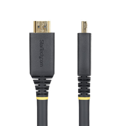 StarTech.com 50ft (15.2m) Active High Speed HDMI Cable with Gripping Connectors, 4K 60Hz/1440p 144Hz, HDR10/HDCP 2.2/ARC, 18Gbps, UHD HDMI Cord for TV/Monitor/Display, TPE Jacket