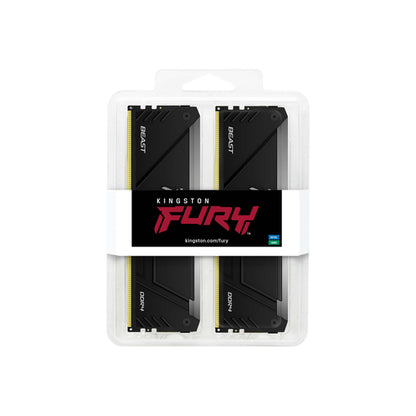 Kingston Technology FURY Beast 64GB 3200MT/s DDR4 CL16 DIMM (Kit of 2) RGB