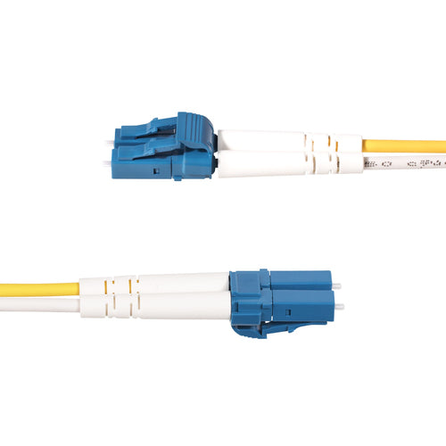 StarTech.com 1m (3.3ft) LC to SC (UPC) OS2 Single Mode Duplex Fiber Optic Cable, 9/125µm, 100G, Bend Insensitive, Low Insertion Loss - LSZH Fiber Jumper Cord