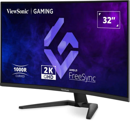 Viewsonic 32" Curved Gaming Monitor computer monitor 81.3 cm (32") 2560 x 1440 pixels Quad HD LCD Black