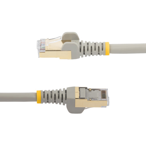 StarTech.com 6ft CAT6a Ethernet Cable - 10 Gigabit Shielded Snagless RJ45 100W PoE Patch Cord - 10GbE STP Network Cable w/Strain Relief - Gray Individually Tested/Wiring is UL Certified/TIA
