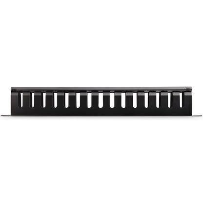 StarTech.com Horizontal 1U Server Rack Cable Management Finger Duct w/ Cover - 19" Network Rack Wire Duct Raceway Panel - Slotted Wire Duct