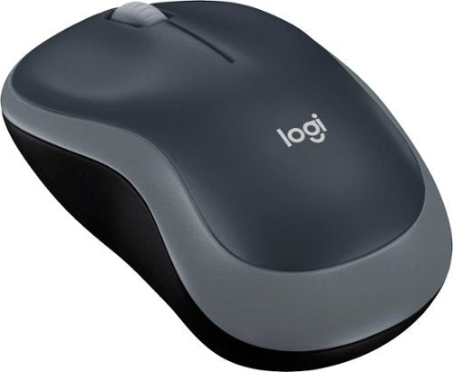 Logitech M185 Wireless Mouse  2.4GHz with USB Mini Receiver  12-Month Battery Life  1000 DPI Optical Tracking  Ambidextrous  Swift Gray