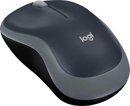 Logitech M185 Wireless Mouse  2.4GHz with USB Mini Receiver  12-Month Battery Life  1000 DPI Optical Tracking  Ambidextrous  Swift Gray
