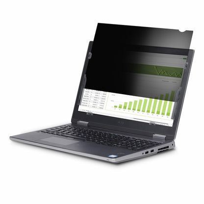 StarTech.com 15.6-inch 16:9 Flip-Up Privacy Screen with Touch, Anti-Glare Blue Light Filter, Laptop Monitor Screen Protector, +/- 30 Deg. View Angle
