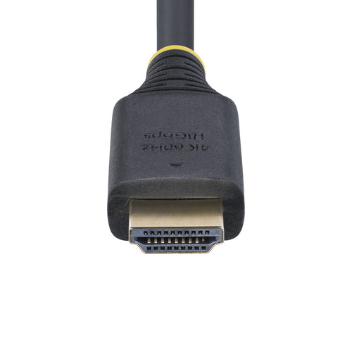 StarTech.com 1ft (30cm) High Speed HDMI Cable, 4K 60Hz/1440p 144Hz, HDR10/HDCP 2.2/ARC, 18Gbps, UHD HDMI 2.0 Cord for TV/Monitor/Display, TPE Jacket