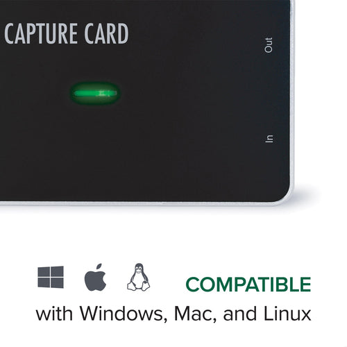 Plugable Technologies HDMI Video Capture Card, USB 3.0 or USB C, Record, Stream and Go Live with DSLR, 1080P 60FPS with HDMI Pass Through - Compatible with Windows, Mac OS, Linux, OBS Streaming