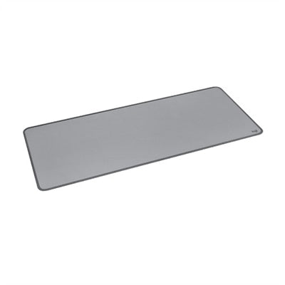 Logitech Desk Mat - Studio Series  Multifunctional Large Desk Pad  Extended Mouse Mat  Mid Gray