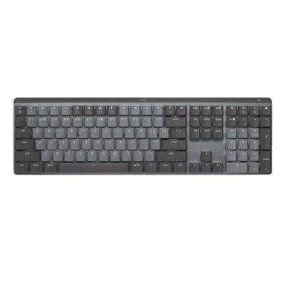 Logitech MX Mechanical Wireless Illuminated Performance Keyboard  Tactile Quiet Switches  Backlit Keys  Bluetooth  USB-C  macOS  Windows  Linux  iOS  Android  Metal  ‎Graphite