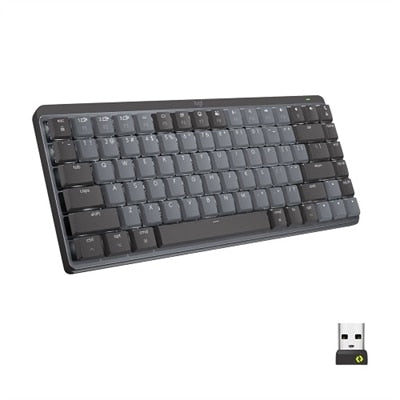 Logitech MX Mechanical Mini Wireless Illuminated Keyboard  Linear Switches  Backlit  Bluetooth  USB-C  macOS  Windows  Linux  iOS  Android  Graphite