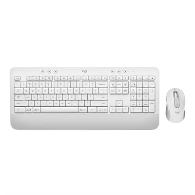 Logitech - Signature MK650 Combo for Business Full-size Wireless Keyboard and Mouse Bundle with Secure Logi Bolt Receiver - Off-White