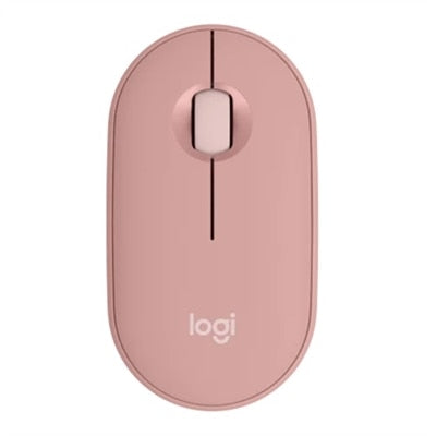 Logitech - Pebble Mouse 2 M350s Slim Lightweight Wireless Bluetooth Optical Silent Ambidextrous Mouse with Customizable Buttons - Wireless - Rose