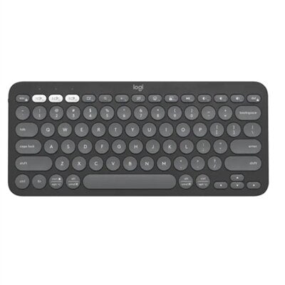 Logitech - Pebble Keys 2 Slim TKL Wireless Scissor Keyboard for Windows, macOS, iPadOS, Chrome - Graphite