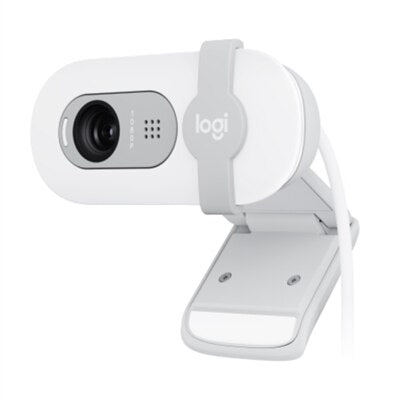 Logitech - Brio 100 1080p Full HD Webcam for Meetings and Streaming - Off-White