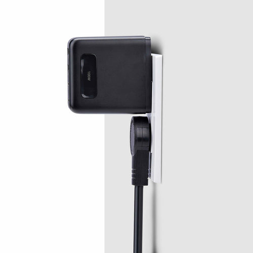 StarTech.com 100W USB-C Wall Charger, 2x USB-C/2x USB-A, Fast Charging Portable GaN Charger Power Adapter, USB Power Delivery 3.0, 6ft/1.8m Cable