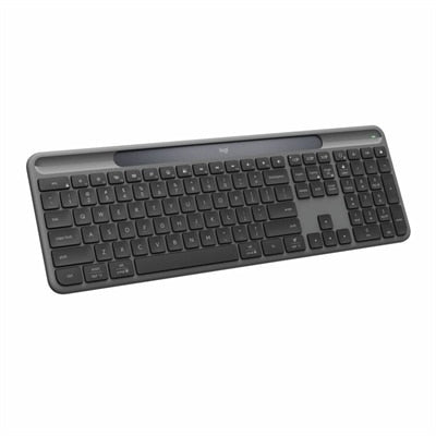 Logitech Signature Slim Solar+ Wireless Keyboard, Bluetooth, Graphite, 920013755