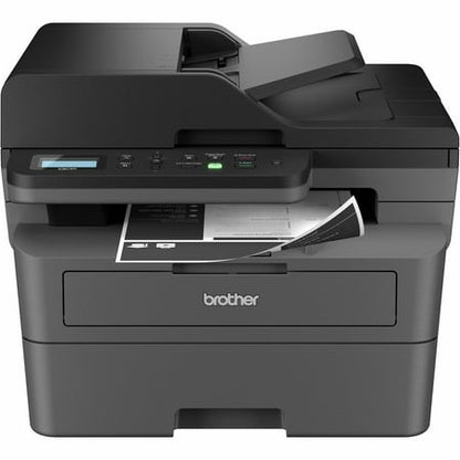 Brother - DCP-L2640DW Wireless Black-and-White Refresh Subscription Eligible 3-in-1 Laser Printer - Gray