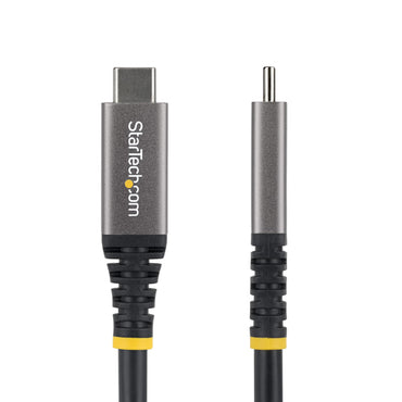 StarTech.com 10ft (3m) USB4 Cable, 20Gbps, USB-IF Certified USB-C Cable, 60W PD, 4K 120Hz DP 2.1, TPE Jacket, Black USB-C Cord