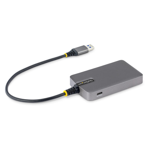 StarTech.com 4-Port USB-A Hub, 5Gbps, Bus Powered, USB-A to 4x USB-A Hub with USB-C Auxiliary Power Input, 1ft/30cm Host Cable, Portable Desktop/Laptop USB Hub