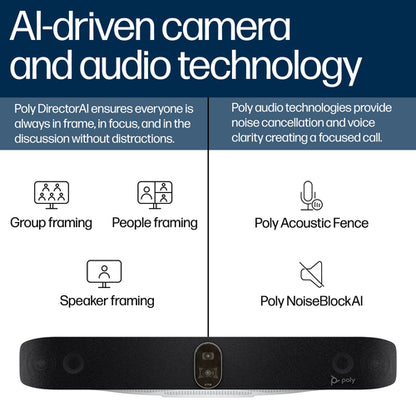 HP Poly Studio V72 USB Video Bar