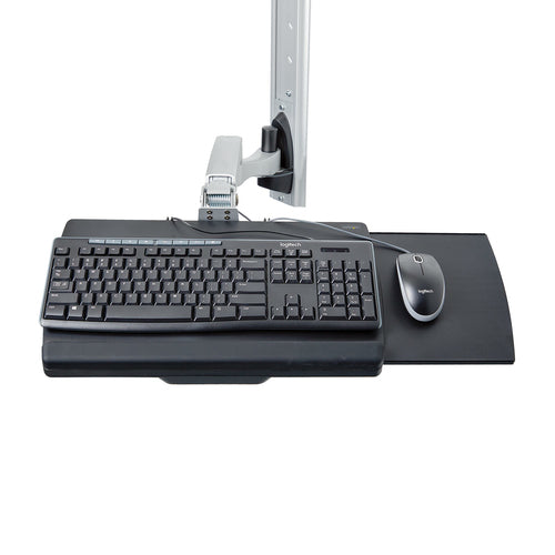 StarTech.com Wall Mount Workstation, VESA Mount For 32" Monitor (22lb/10kg), Fully Articulating Monitor Mount & Keyboard Tray - TAA