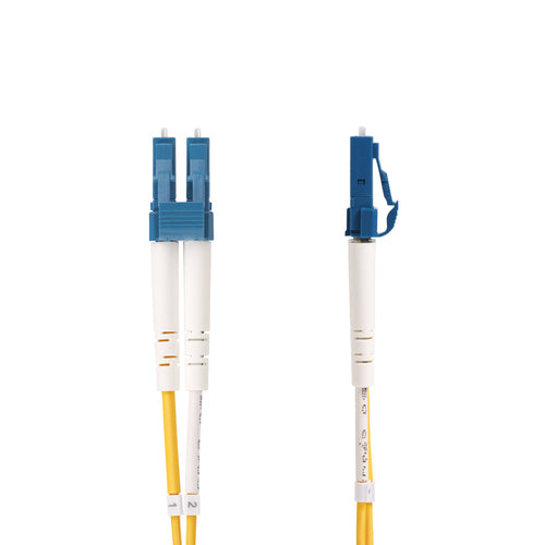 StarTech.com 1m (3.3ft) LC to SC (UPC) OS2 Single Mode Duplex Fiber Optic Cable, 9/125µm, 100G, Bend Insensitive, Low Insertion Loss - LSZH Fiber Jumper Cord