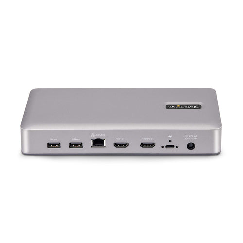 StarTech.com Dual-Monitor USB4 Docking Station, Dual 4K 120Hz or Single 8K 60Hz HDMI, 100W Laptop Charging, 2.5GbE, USB-C Multi-Monitor Dock, Driverless