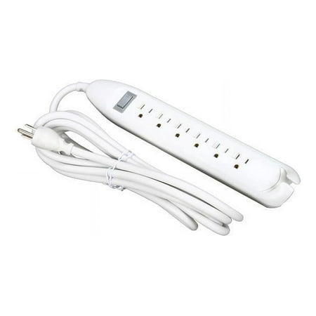 Belkin Power Strip  6 Outlets  12 ft Cord  White
