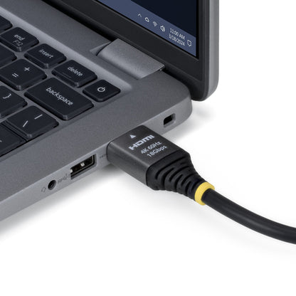 StarTech.com 1ft (30cm) Premium Certified High Speed HDMI Cable, 4K 60Hz/1440p 144Hz, HDMI 2.0 Cable with HDR10/ARC, 18Gbps, 4K HDMI Cord for Monitor/TV/Display, High-Flex TPE Jacket