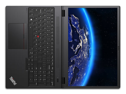 Lenovo ThinkPad P16v Gen 2 (Intel) Intel Core Ultra 7 165H Mobile workstation 40.6 cm (16") WQUXGA 32 GB DDR5-SDRAM 1 TB SSD NVIDIA RTX 1000 Ada Wi-Fi 6E (802.11ax) Windows 11 Pro German Black
