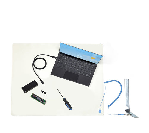 StarTech.com Anti Static Mat, ESD Mat for Electronics Repair, Anti Static Table/Desk Mat w/Detachable Grounding Wire, ANSI/ESD S 4.1, Flexible Thermoplastic Work Pad/Mat, 11x18in (30x46cm) - TAA