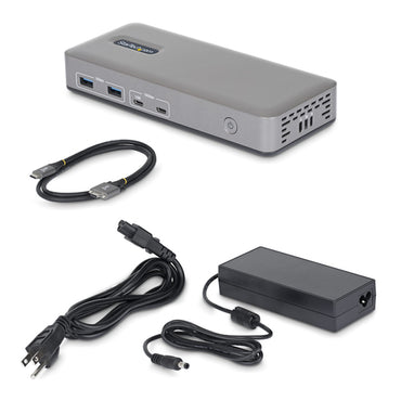 StarTech.com Dual-Monitor USB-C Docking Station, HDMI, 4K 60Hz, 100W Laptop Charging, 1GbE, Driverless, Multi-Monitor Dock For Windows