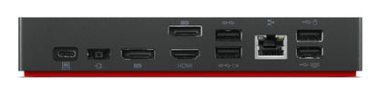 Lenovo 40AY0135US laptop dock/port replicator Wired USB 3.2 Gen 2 (3.1 Gen 2) Type-C Black