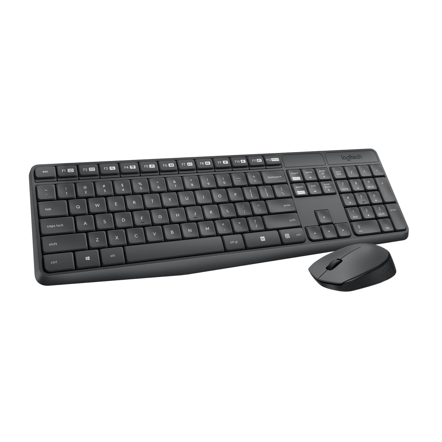 Logitech MK235 - Keyboard and mouse set - wireless - 2.4 GHz - French