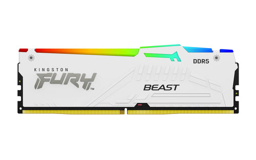 Kingston Technology FURY Beast 16GB 5600MT/s DDR5 CL40 DIMM White RGB XMP