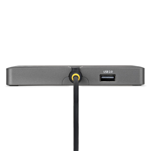 StarTech.com USB-C to Quad-Monitor Workstation Adapter, 4K 60Hz HDMI, 140W PD Passthrough for Laptop Charging, USB Port for Wireless Keyboard / Mouse, TAA