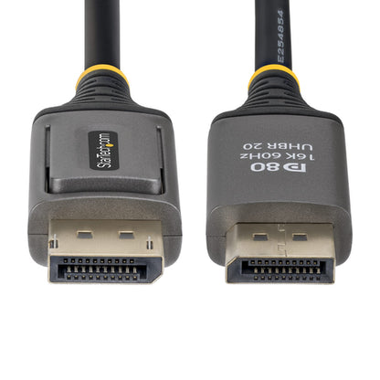 StarTech.com 6ft DisplayPort 2.1 Cable, VESA Certified DP80 DisplayPort Cable, Uncompressed 10K/8K 60Hz, 16K 60Hz/8K 240Hz w/DSC 1.2a, DP 2.1 Monitor Cord