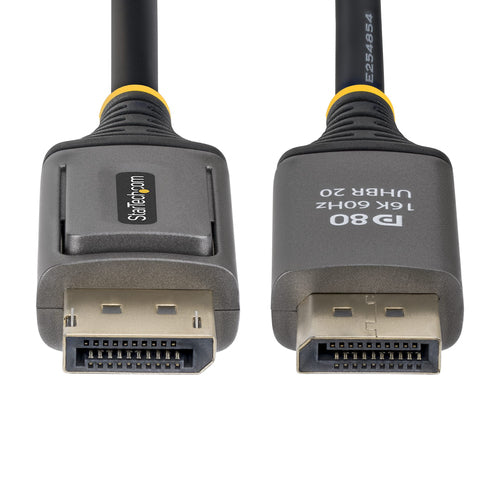 StarTech.com 50cm DisplayPort 2.1 Cable, VESA Certified DP80 DisplayPort Cable, Uncompressed 10K/8K 60Hz, 16K 60Hz/8K 240Hz w/DSC 1.2a, DP 2.1 Monitor Cord