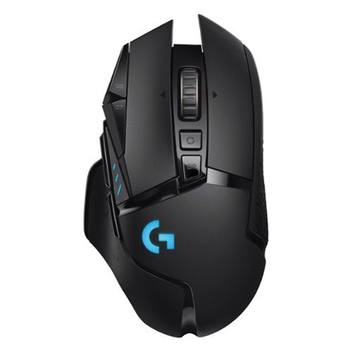 Logitech G502 LIGHTSPEED Wireless Gaming Mouse  HERO 25K Sensor  25 600 DPI  RGB  Adjustable Weights  11 Programmable Buttons  Long Battery Life  On-Board Memory  PC / Mac