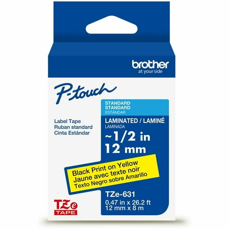 Brother P-touch TZe Laminated Label Tape (tze631g)