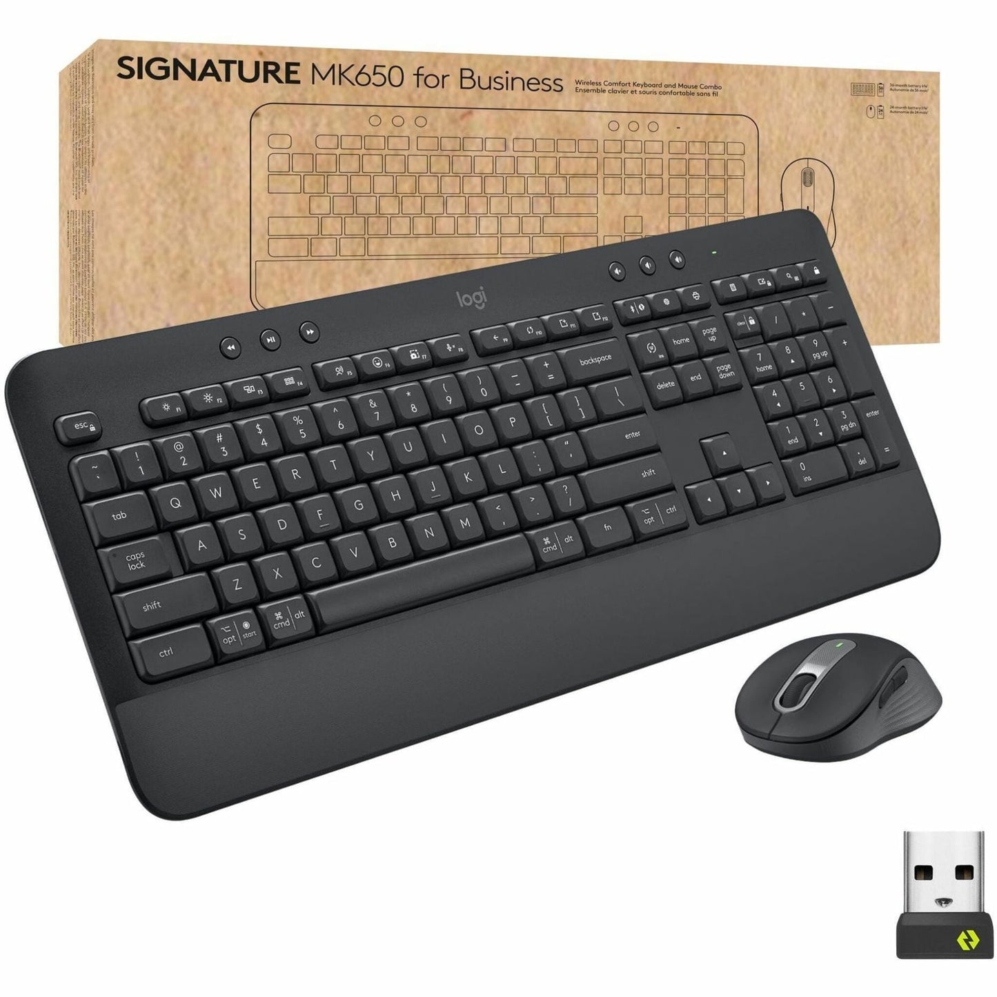 Logitech Signature MK650 Combo for Business Wireless Mouse and Keyboard Graphite (920-010909)
