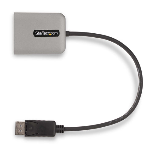 StarTech.com Dual-Monitor DisplayPort 1.4 Splitter, DisplayPort to 2x DP Multi-Monitor Adapter, Dual 5K 60Hz Computer MST Hub, Extra-Long Built-in Cable - Windows Only