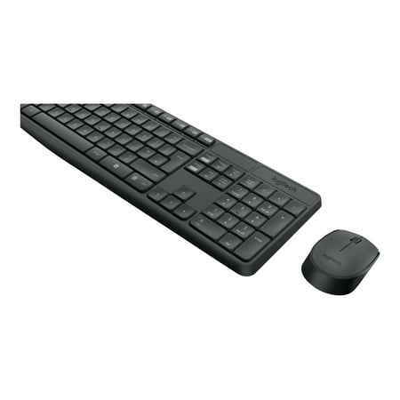 Logitech MK235 - Keyboard and mouse set - wireless - 2.4 GHz - French