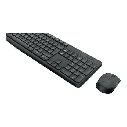 Logitech MK235 - Keyboard and mouse set - wireless - 2.4 GHz - French
