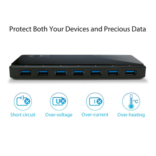 TP-Link UH720 USB 3.2 Gen 1 (3.1 Gen 1) Micro-B 5000 Mbit/s Black